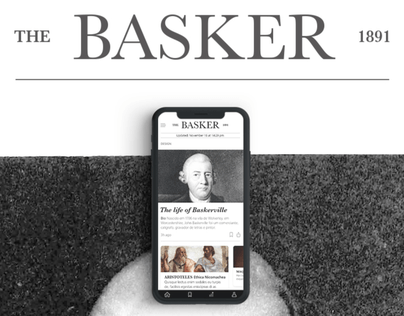 The Basker 1891 - UI/UX news mobile app & newspaper