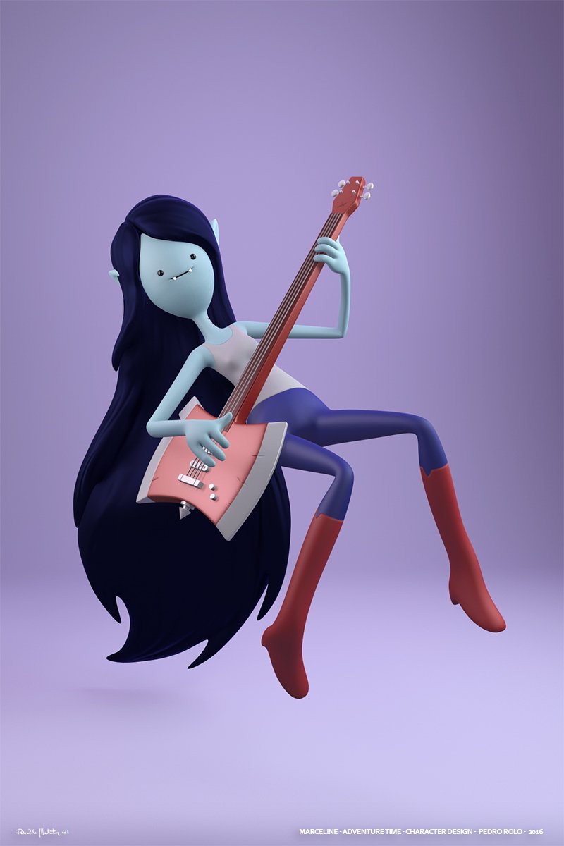 Marceline Adventure Time Character Concept Indústria Criativa 