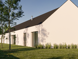 3D Scandinavian building