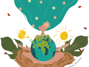Conj de ilustrações para o projeto Our Planet Week